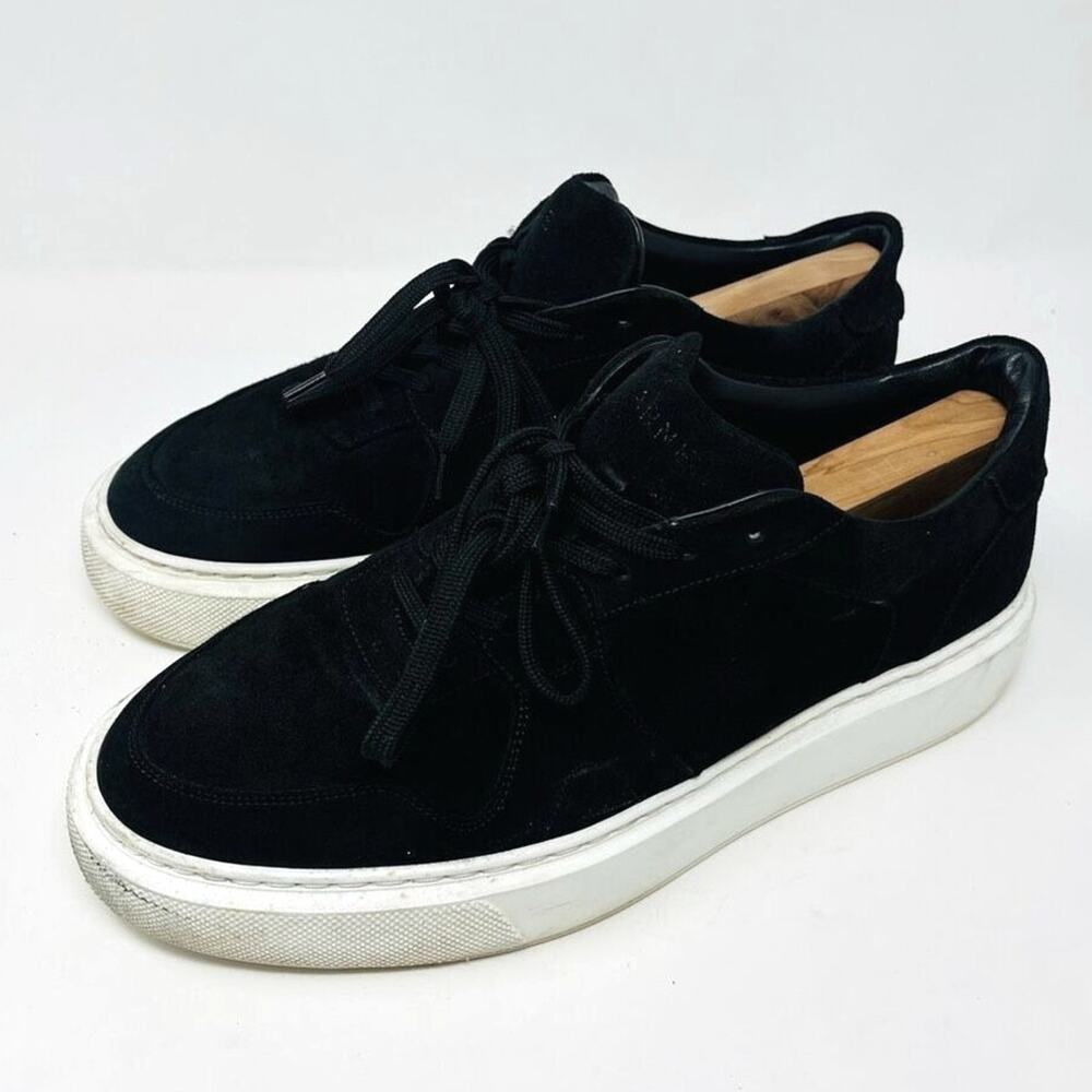 Arne Casual Shoes B-Light Lace Up Trainer Sneaker Black Suede Mens Size 11